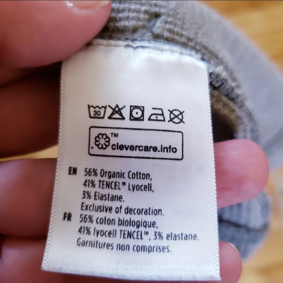 10TREE WAFFLE ORGANIC COTTON BLEND HOODED CARDIGAN IN Taupe - S - Picture 7 of 12